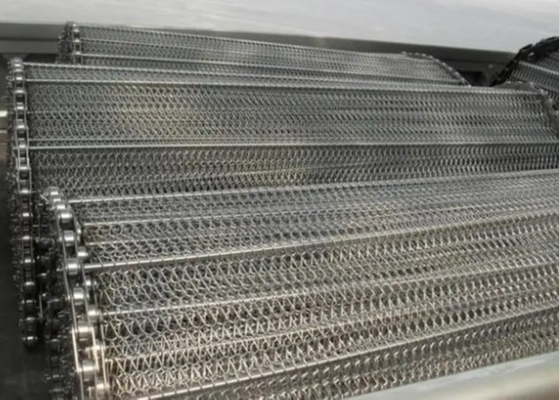 Woven Ss304 Chain Conveyor Belt For Automatic Bbq