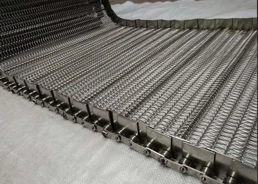 304 Material Cooling Conveyor Steel Wire Belt Low Temperature Resistance