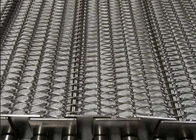 Conveyor Filter Cleaning Chain Ss Wire Mesh Belt Plain Weave