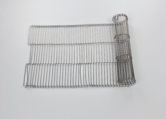 Stainless Steel Flat Flex Belting Conveyor Belt for Food Cooking Machine