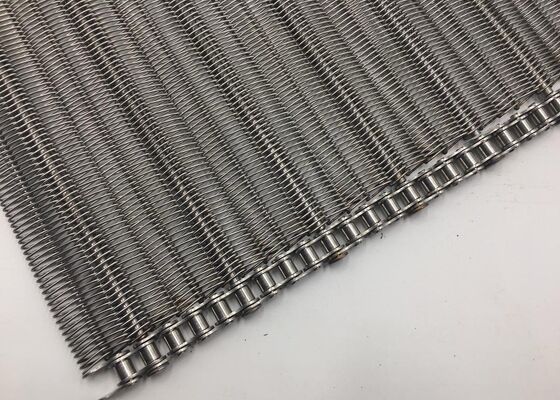 Custom Chain Driven Wire Mesh Conveyor Belt for Industrial Drying, Baking, Washing and Heat Treatment Equipment