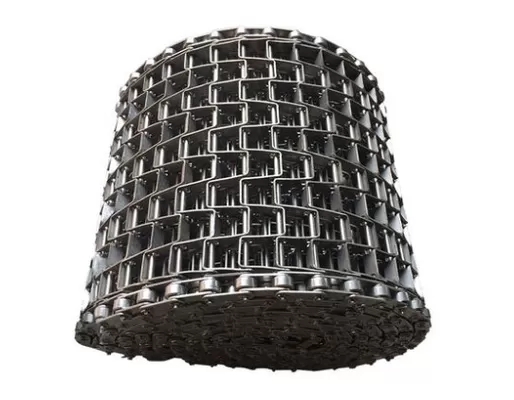 Custom Flat Top Chain Mesh Conveyor Belt for Food Packaging, Industrial Processing and Automated Conveying Lines