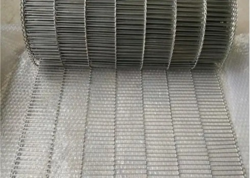 फ्राइड फूड फ्लैट फ्लेक्स कन्वेयर बेल्ट उच्च तापमान 316l