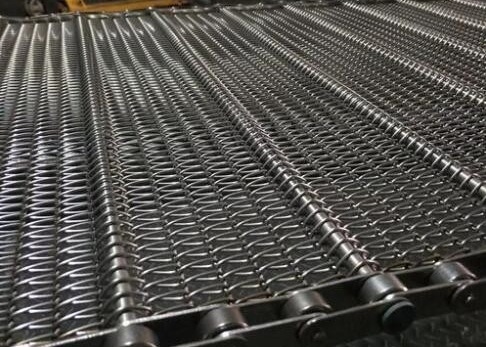 सेंकना ब्रेड चेन मेष कन्वेयर बेल्ट 316 स्टेनलेस स्टील