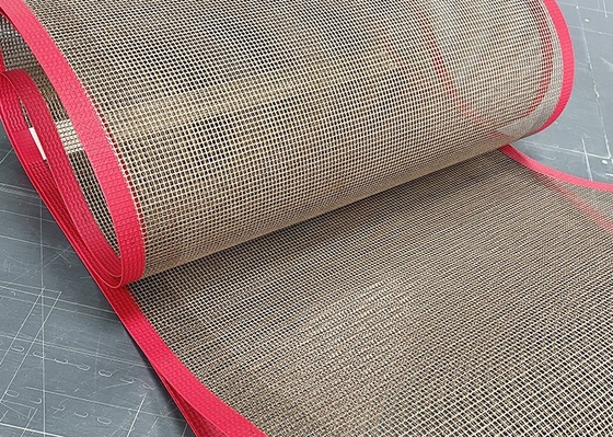 कालीन चटाई के लिए गर्मी प्रतिरोधी यूवी ड्रायर Ptfe PTFE मेष कन्वेयर बेल्ट