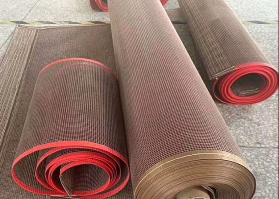 4*4mm लंबे समय तक चलने वाला Ptfe कन्वेयर बेल्ट कोटेड फाइबरग्लास मेश