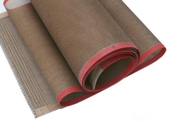 कोटेड फाइबरग्लास ओपन मेश फूड ग्रेड Ptfe कन्वेयर बेल्ट 30cm से 4.3m