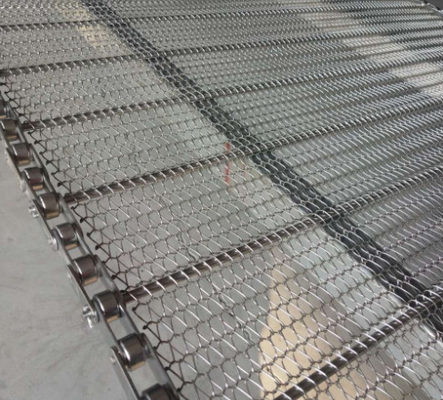 304/316 स्टेनलेस स्टील चेन मेष कन्वेयर बेल्ट अनुकूलित