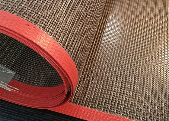मुद्रण सुखाने के लिए एसिड प्रतिरोध PTFE जाल बेल्ट, नॉन स्टिक PTFE कन्वेयर बेल्ट