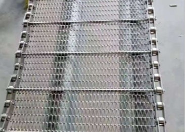 खाद्य परिवहन के लिए उच्च तापमान प्रतिरोध स्टेनलेस स्टील कन्वेयर बेल्ट
