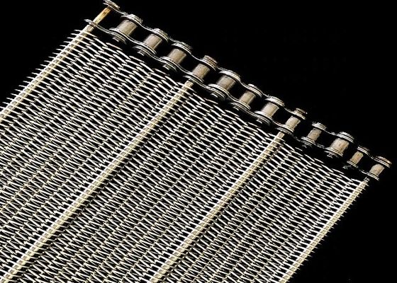 कूलिंग के लिए 304 स्टेनलेस स्टील वायर मेश कन्वेयर बेल्ट