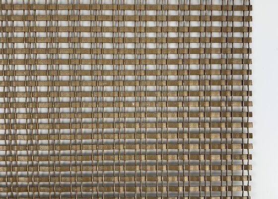 सजावटी फिनिश टिकाऊ संरचना वर्दी बुनाई धातु सजावटी जाल