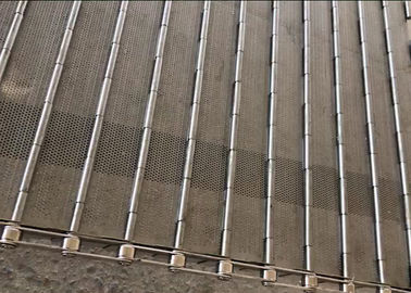 चिकित्सा प्लेट लिंक बेल्ट, 304 स्टेनलेस स्टील वायर मेष विरोधी धूल चिकनी सतह