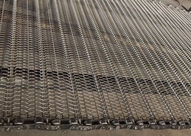 सिरेमिक कंज्यूमिंग के लिए स्मूथ सरफेस चेन मेश कंवायर बेल्ट 304 स्टेनलेस स्टील