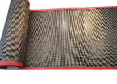 खाद्य सुखाने 8 * 8 मिमी PTFE लेपित शीसे रेशा जाल कन्वेयर बेल्ट