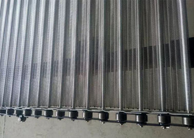 रोटी बनाने की मशीन के लिए 304 स्टेनलेस स्टील के साथ टिकाऊ धातु सर्पिल मेष बेल्ट