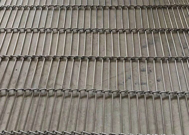 चिप्स फ्राई करने के लिए 304SS फ्लैट फ्लेक्स एनरोबर कन्वेयर वायर मेष बेल्ट
