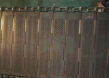 मजबूत चेन मेष कन्वेयर बेल्ट, आसानी से साफ किया जा सकता है