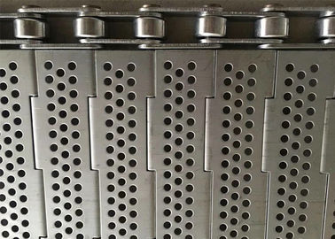 316 L स्टेनलेस प्लेट लिंक बेल्ट, नूडल्स सुखाने के लिए छिद्रित प्लेट मेष