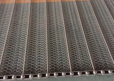 नूडल्स सुखाने की मशीन के लिए 304SS चेन वायर मेष बेल्ट / चेन कन्वेयर बेल्ट