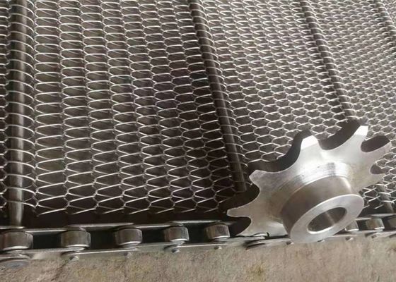 छोटे भोजन बिस्कुट और चॉकलेट स्नैक्स के लिए पेशेवर फ्लैट वायर मेष बेल्ट
