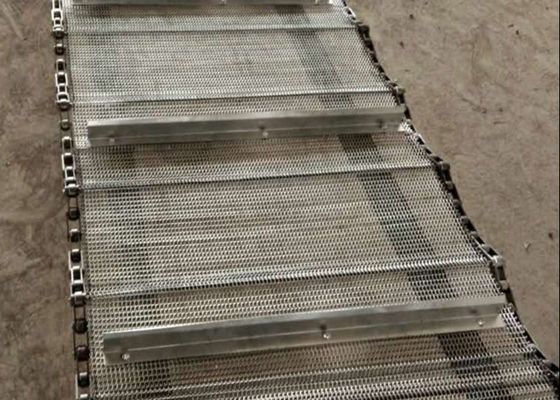 खाद्य ग्रेड मकई सफाई 316l एसएस चेन मेष कन्वेयर बेल्ट