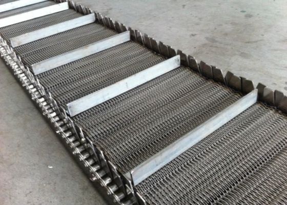 सुखाने और नाली 201 चेन मेष कन्वेयर बेल्ट 3 मिमी दीया
