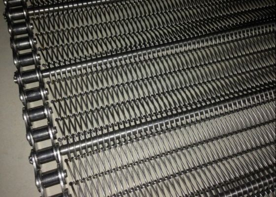 अखरोट कन्वेयर के लिए एसजीएस कम कार्बन स्टील चेन मेष कन्वेयर बेल्ट