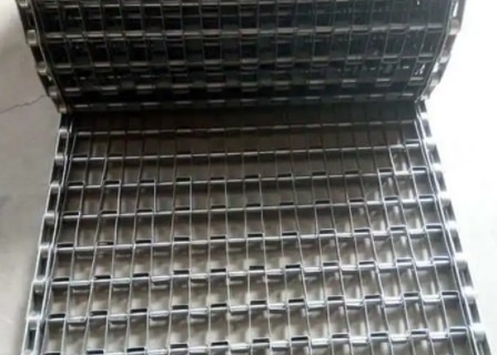 सब्जी कन्वेयर धोने के लिए चेन लिंक 304 फ्लैट वायर मेष बेल्ट